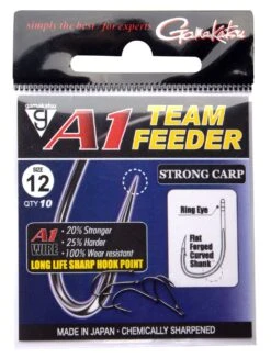 Gamakatsu A1 Team Feeder Hooks Strong Carp (10pcs) Size 10