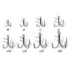 Quantum Claw Treble Hooks Mat Finish 4pcs Size 2